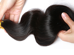 12A प्राकृतिक रंग कुंवारी मानव ब्राजीलियाई बालों के तने