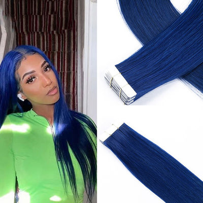 गुणवत्ता  Tangle Free Invisi Tape In Hair Extensions Colored Soft Silky फैक्टरी