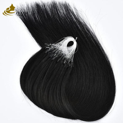 गुणवत्ता  Straight Pre Bonded Nano Human Hair Extensions Microrings Extensions OEM फैक्टरी