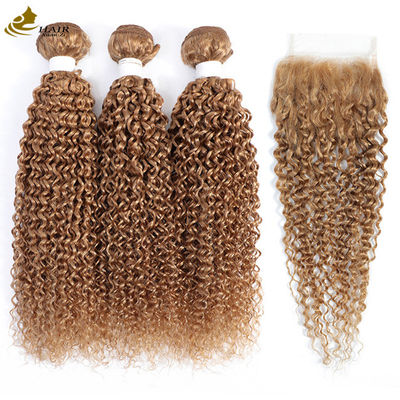 गुणवत्ता  27 Colored Weft Ombre Human Hair Extensions Curly Virgin 100g/Bundle फैक्टरी