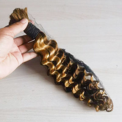 गुणवत्ता  Wholesale Brazilian Virgin Loose Wave Hair Extension Unprocessed 100 Human Hair Bulk for braiding फैक्टरी