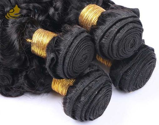 घुंघराले रेमी ब्राजीलियाई मानव बाल बंडल अफ्रो Kinky बुनाई