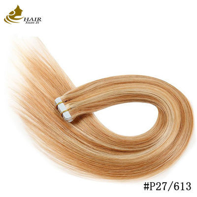 मजबूत चिपकने वाला एबर्न हेयर एक्सटेंशन और विग ब्लोंड ब्लैक ब्राउन