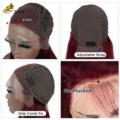 130% घनत्व अनुकूलित मानव बाल विग प्राकृतिक काला 28 इंच ब्लीच