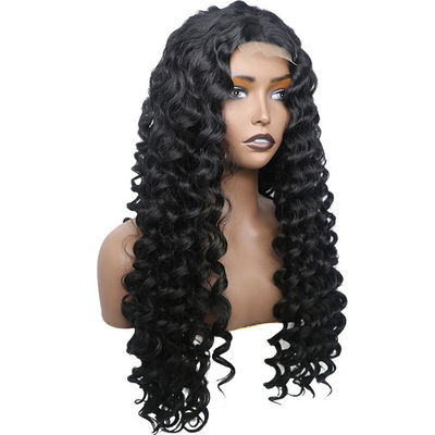 गोंद रहित अनुकूलित मानव बाल विग Kinky Curl बनावट पूर्व plucked