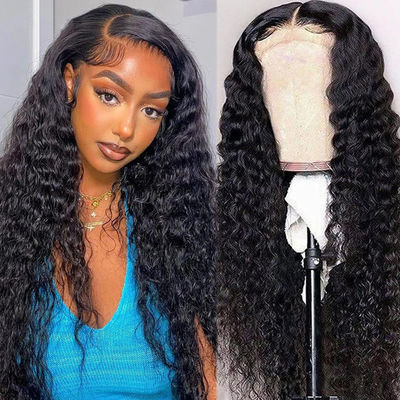 गोंद रहित अनुकूलित मानव बाल विग Kinky Curl बनावट पूर्व plucked