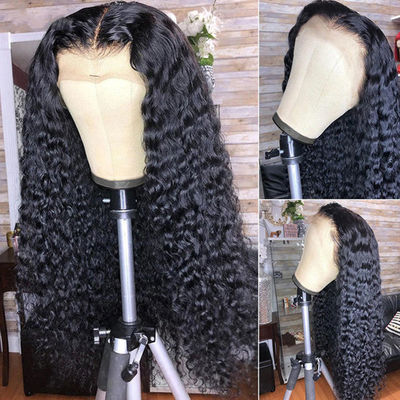 गोंद रहित अनुकूलित मानव बाल विग Kinky Curl बनावट पूर्व plucked