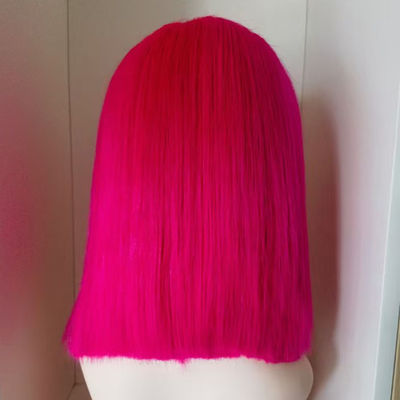 फ्रंटल फीता विग कच्चा ब्राजीलियन वर्जिन मानव बाल फीता विग शॉर्ट बॉब विग