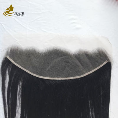 प्राकृतिक काला सीधा 13x4 HD फीता मानव बाल फीता बंद