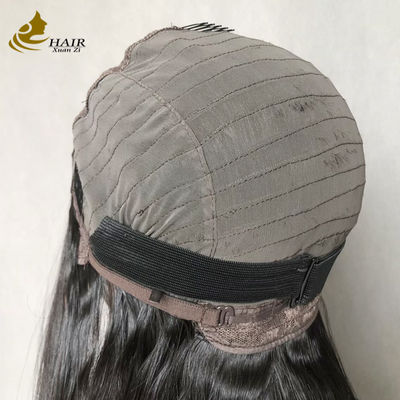 Wholesale Retails 100% 26inch Human Hair Lace Wig Natural Black Straight Hair 2*6 front lace wig