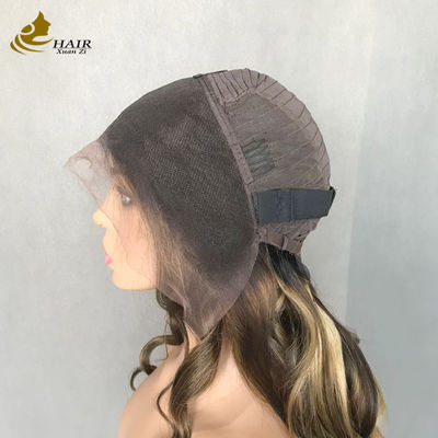 Loose Wave Ombre 4/27 Highlight Lace Front Piano Color Human Hair lace Wig