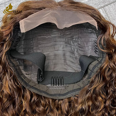 गुणवत्ता Wholesale Glueless Full hd Lace Front Wig Virgin Indian Hair Wigs Raw Cuticle Aligned Virgin Human Hair Wigs फैक्टरी